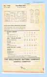 Hollywood 1194: 1940s Classic Misses WWII Suit Size 32 B Vintage Sewing Pattern