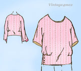 1920s Vintage Mail Order Sewing Pattern 1200 Rare Misses Simple Blouse Sz 38 B
