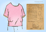1920s Vintage Mail Order Sewing Pattern 1200 Rare Misses Simple Blouse Sz 38 B
