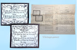 1940s Original Mail Order Embroidery Transfer 1245 Uncut Now I Lay Me Sampler