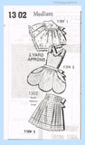 Mail Order 1302: 1960s Uncut Misses Apron Set Size MED Vintage Sewing Pattern