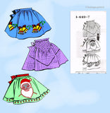 1960s Vintage Mail Order Sewing Pattern 1-449 Uncut Holiday Party Apron Fits All