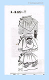 1960s Vintage Mail Order Sewing Pattern 1-449 Uncut Holiday Party Apron Fits All