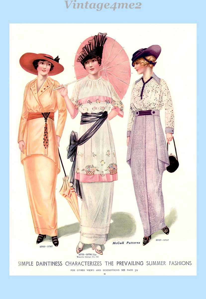 Fashions of the 1910s Original Curated Sewing Pattern Catalog Ebook Di ...