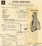 1950s Vintage Mail Order Sewing Pattern 1976 Sweet Little Girls Sun Dress Sz 10