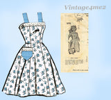 1950s Vintage Mail Order Sewing Pattern 1976 Sweet Little Girls Sun Dress Sz 10