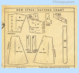 1950s Vintage Mail Order Pattern 2074 Lovely Women's Day Dress Size 38 Bust