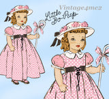 1940s Vintage Mail Order Sewing Pattern 211 Cute 16inch Bo Peep Doll Clothes