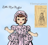 1940s Vintage Mail Order Sewing Pattern 212 Cute 16 Inch Miss Muffet Doll Clothes