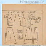 Mail Order 2122: 1940s Lovely Misses Sun Dress Sz 42 Bust Vintage Sewing Pattern
