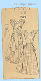 Mail Order 2122: 1940s Lovely Misses Sun Dress Sz 42 Bust Vintage Sewing Pattern