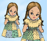 1960s Vintage Mail Order Transfer Pattern 2161 Uncut 10 Inch Lil Girl Sock Doll