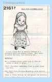 1960s Vintage Mail Order Transfer Pattern 2161 Uncut 10 Inch Lil Girl Sock Doll
