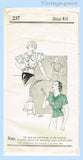 Own Name 237: 1930s Rare Uncut Misses Blouse Sz 42 B Vintage Sewing Pattern