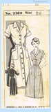 Mail Order 2389: 1950s Charming Misses Day Dress Sz 38 B Vintage Sewing Pattern