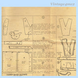 Fashion Service 2682: 1940s Misses WWII Full Bib Apron 36B Vintage Sewing Pattern