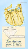 1940s Vintage Mail Order Sewing Pattern 2728 Uncut Misses Tea Apron Fits All