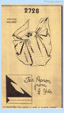 1940s Vintage Mail Order Sewing Pattern 2728 Uncut Misses Tea Apron Fits All