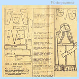 Fashion Service 2819: 1940s Misses Full Bib Apron 36-38 B Vintage Sewing Pattern