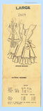 Fashion Service 2819: 1940s Misses Full Bib Apron 36-38 B Vintage Sewing Pattern