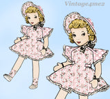 1940s Vintage Mail Order Sewing Pattern 2821 Uncut 27 Inch Cloth Dress & Clothes