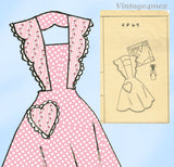 Fashion Service 2869: 1940s Misses Bias Cut Apron 36-38 B Vintage Sewing Pattern