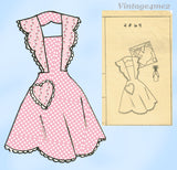 Fashion Service 2869: 1940s Misses Bias Cut Apron 36-38 B Vintage Sewing Pattern