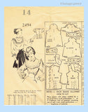 1940s Vintage Mail Order Sewing Pattern 2949 Uncut Misses xBlouse Size 32 Bust