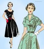 1950s Vintage Mail Order Sewing Pattern 2997 Uncut Misses Day Dress Sz 34 B