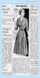 1950s Vintage Mail Order Sewing Pattern 3048 Uncut Misses Sweetheart Dress 34B