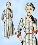 1950s Vintage Mail Order Sewing Pattern 3048 Uncut Misses Sweetheart Dress 34B