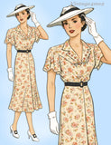 Mail Order 308: 1930s Beautiful Misses Street Dress 38 B Vintage Sewing Pattern
