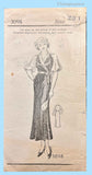 Own Name 3098: 1930s Stunning Misses House Coat Sz 38 B Vintage Sewing Pattern