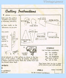 Mail Order 3188: 1940s Charming Misses Full Bib Apron Sz 34 B Vintage Sewing Pattern