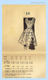 1950s Vintage Mail Order Sewing Pattern 3250 Uncut Misses Sun Dress Sz 34 B