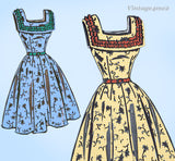 1950s Vintage Mail Order Sewing Pattern 3250 Uncut Misses Sun Dress Sz 34 B