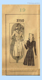 Mail Order 3750: 1940s Cute Misses Sailor Dress Sz 37 B Vintage Sewing Pattern