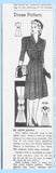 Anne Adams 4134: 1940s Stunning Misses WWII Dress Sz 36 B Vintage Sewing Pattern