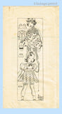 1930s Vintage Mail Order Pattern 4314 WWII Toddler Girls Dress & Hat Sz 6