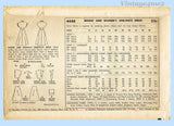 1950s Vintage Simplicity Sewing Pattern 4488 Stylish Plus Size Dress 42 B