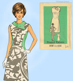 Anne Adams 4518: 1960s Misses Mid Mod Dress Sz 36 B Vintage Sewing Pattern