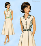 Anne Adams 4630: 1960s Uncut Misses Mid Mod Dress 34B Vintage Sewing Pattern