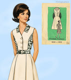 Anne Adams 4630: 1960s Uncut Misses Mid Mod Dress 34B Vintage Sewing Pattern