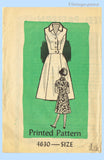 Anne Adams 4630: 1960s Uncut Misses Mid Mod Dress 34B Vintage Sewing Pattern