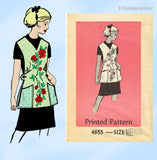1960s Vintage Anne Adams Sewing Pattern 4655 Misses Cobbler Apron Sz 34-36 B