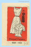 1950s Vintage Anne Adams Sewing Pattern 4669 Plus Size Sun Dress & Jacket 45 B