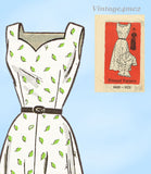 1950s Vintage Anne Adams Sewing Pattern 4669 Plus Size Sun Dress & Jacket 45 B