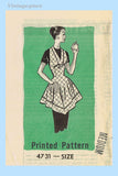 Anne Adams 4731: 1940s Cute Misses Flared Apron Sz MED Vintage Sewing Pattern