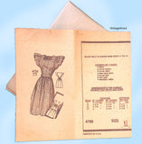 1940s Original Vintage Anne Adams Pattern 4755 Ladies Wrap Dress 35 Bust