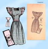 1940s Original Vintage Anne Adams Pattern 4755 Ladies Wrap Dress 35 Bust